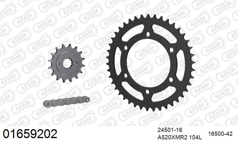 Zestaw napędowy AFAM do KAWASAKI GPZ 500 S A1,B1,A2,A3,B2,A4,B3,A5,B4,A6,B5,B6,A7