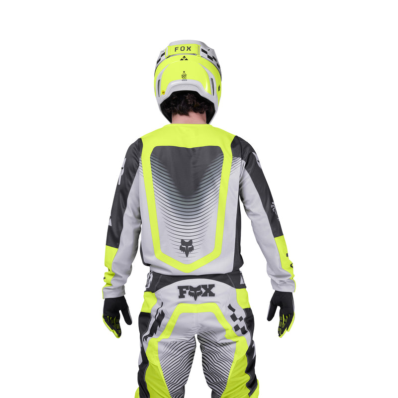 BLUZA MOTOCYKLOWA FOX 180 COLLECT GREY YELLOW