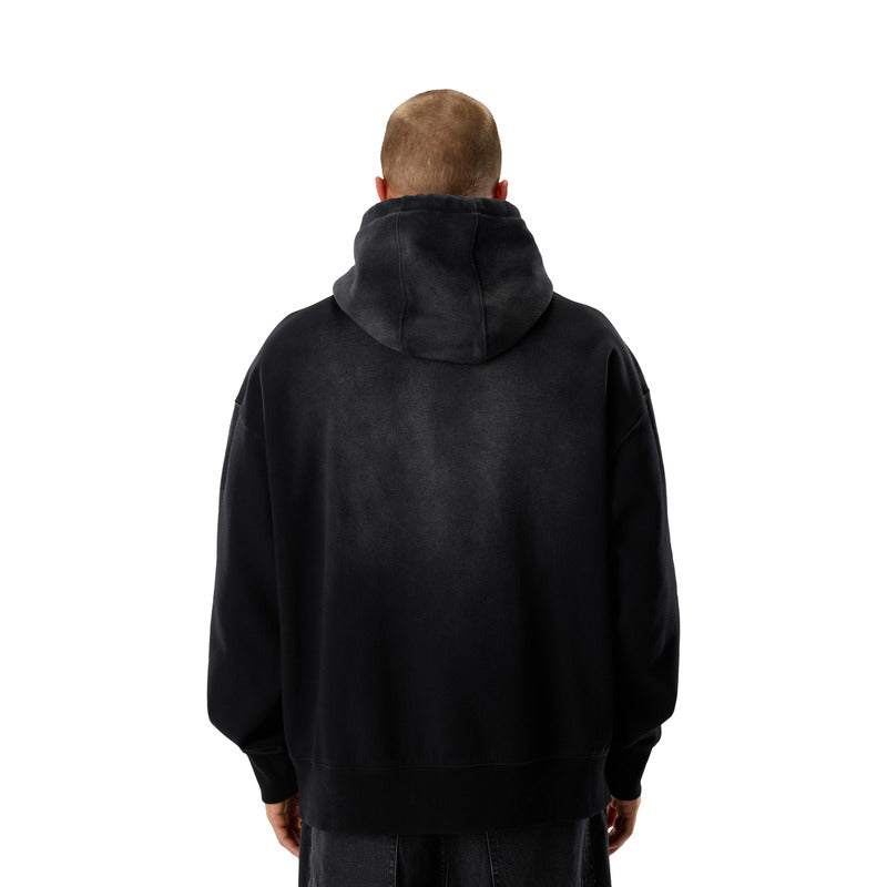 BLUZA Z KAPTUREM FOX DNGR HEAVYWEIGHT FLEECE PO BLACK