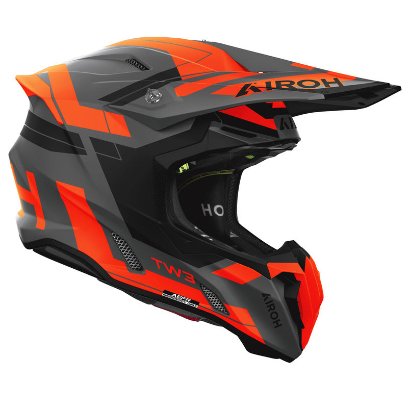 KASK MOTOCYKLOWY AIROH TWIST 3 DYNASTY ORANGE MATT