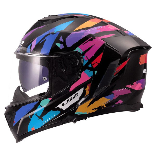 KASK LS2 FF818 STORM III KAOS BLACK PUR. BLUE
