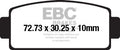 EBC Brakes Klocki hamulcowe EBC FA651TT (kpl. na 1 tarcze)