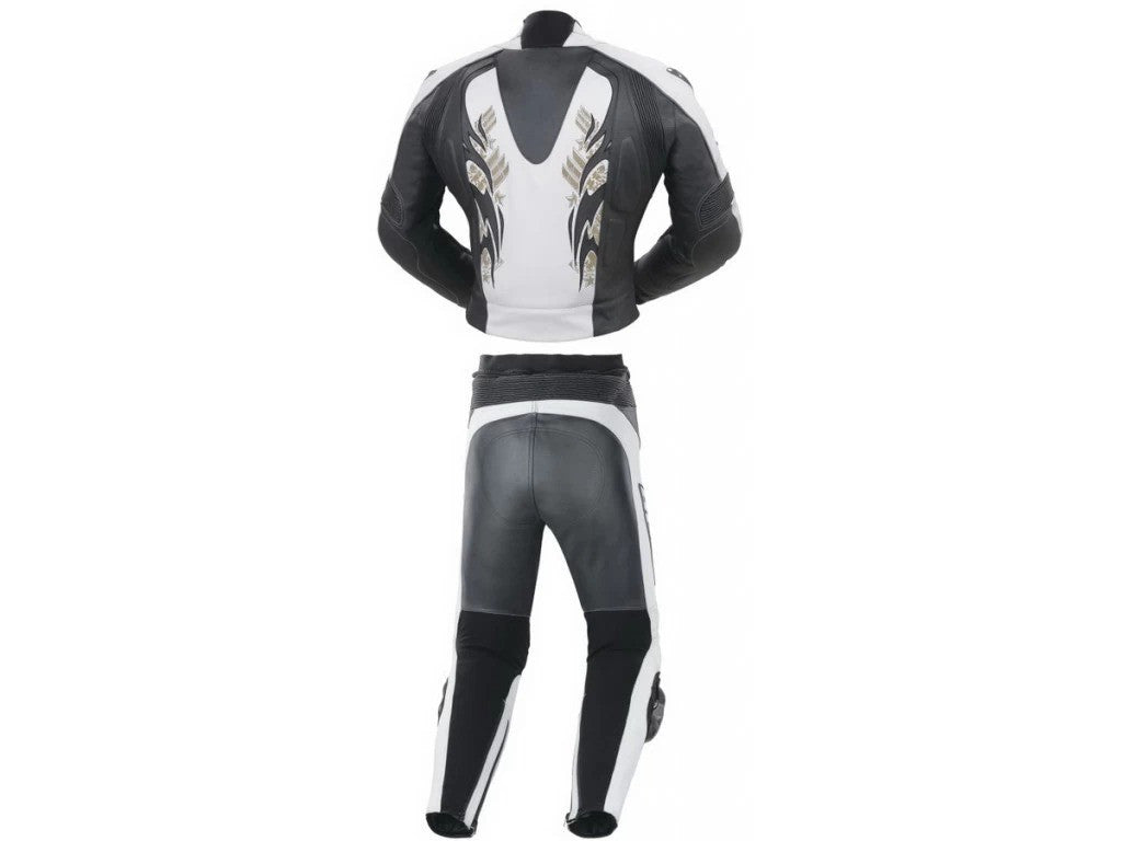 Kombinezon motocyklowy skórzany BUSE Monza LTD czarno-biały- Outlet