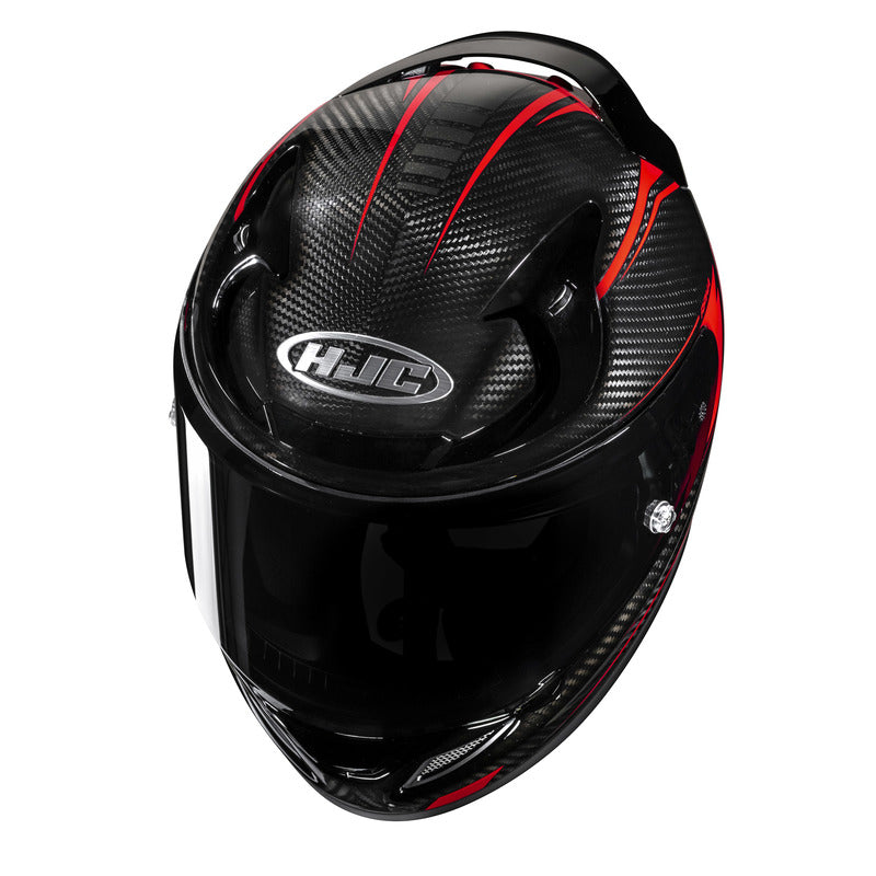 KASK MOTOCYKLOWY HJC RPHA12 CARBON KERES BLACK RED