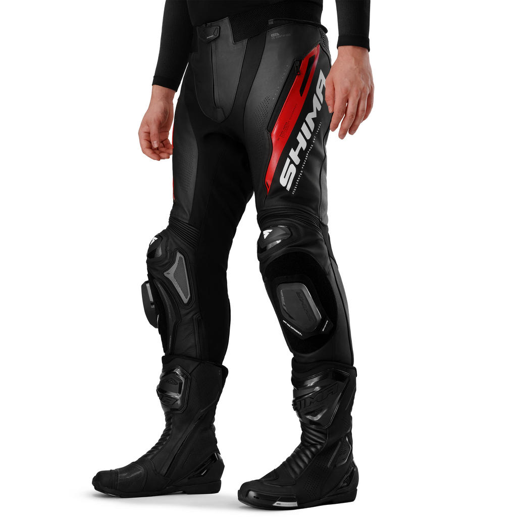 SHIMA MISSION ST MEN PNT BLK/RED