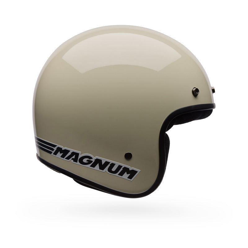 KASK MOTOCYKLOWY BELL MAGNUM SOLID VINTAGE WHITE