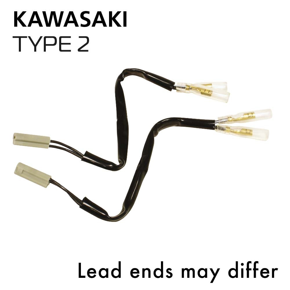 OXFORD PROMOCJA ZŁĄCZE (PRZEWÓD / PRZEJŚCIÓWKA / KABEL / PRZEDŁUŻACZ) KIERUNKOWSKAZÓW LED I ŻARÓWKOWYCH DO KOSTKI OEM KAWASAKI TYP 2