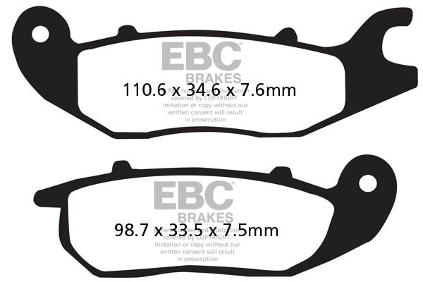 EBC Brakes Klocki hamulcowe EBC FA375 (kpl. na 1 tarcze)