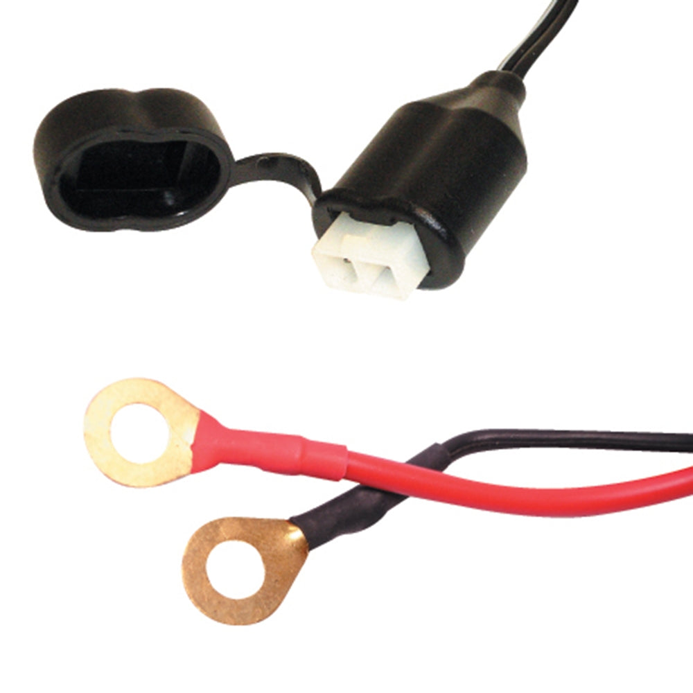 OXFORD PRZEWÓD Z BEZPIECZNIKIEM DO ŁADOWAREK OXIMISER / MAXIMISER I DO GNIAZD USB (PODŁĄCZA SIĘ DO AKUMULATORA I KOŃCÓWKĘ NP POD SIEDZENIE) (EL)