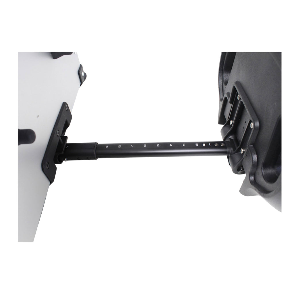 KUFER CENTRALNY ALUMINIOWY COOCASE 55L KEYLESS Z WYSUWANYM OPARCIEM SREBRNY – zdjęcie 5
