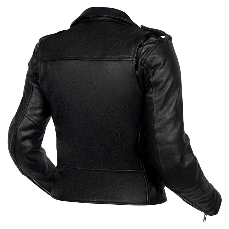 KURTKA MOTOCYKLOWA SKÓRZANA DAMSKA OZONE RAMONES BLACK WL