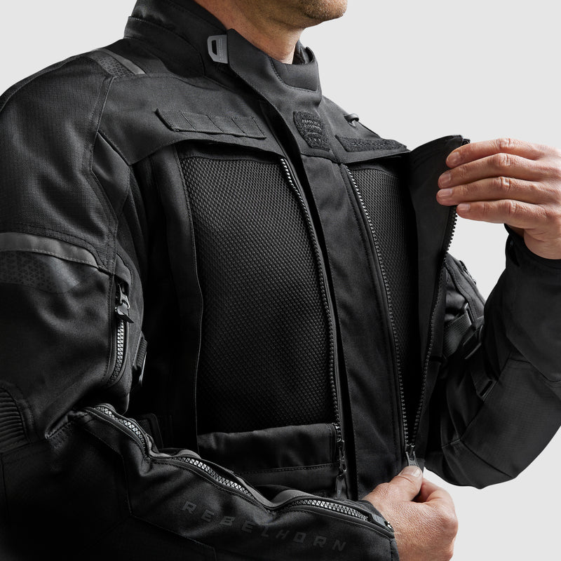 KURTKA MOTOCYKLOWA TEKSTYLNA REBELHORN CUBBY 5 BLACK