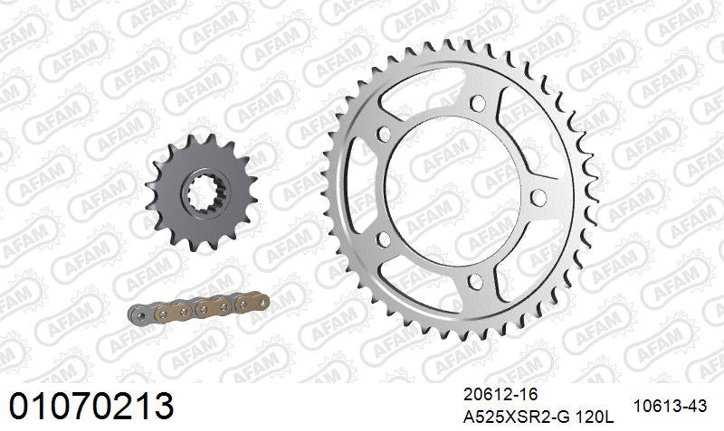 Zestaw napędowy AFAM do HONDA CBR 600 F B,C,D, CBR 600 FA ABS B,C,D