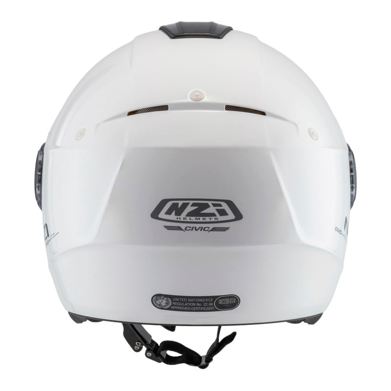 KASK MOTOCYKLOWY NZI CIVIC SOLID NOUVEAU WHITE XS