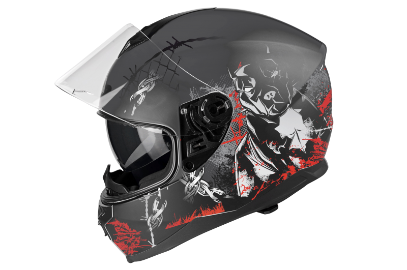 Kask Motocyklowy LAZER VERTIGO EVO Pitbull (kol. Szary - Biały)
