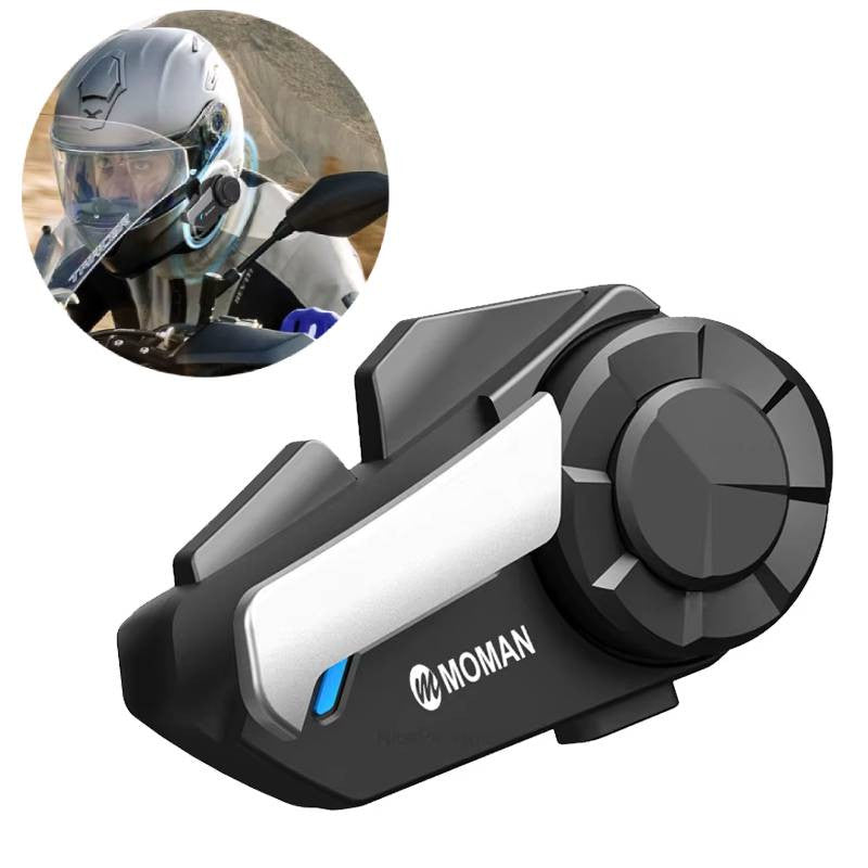 Interkom MOMAN H2S Motocyklowy system komunikacji, 1000m, 800mAh, Bluetooth, IP65