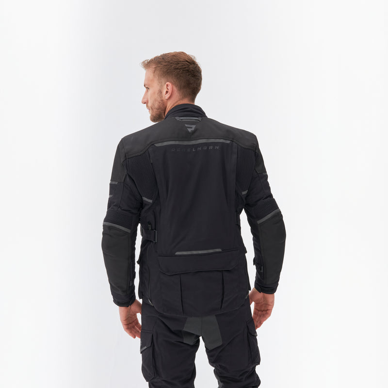 KURTKA MOTOCYKLOWA TEKSTYLNA REBELHORN RANGE BLACK