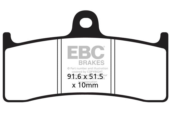 EBC Brakes Klocki hamulcowe EBC FA249HH wzmacniane (kpl. na 1 tarcze)