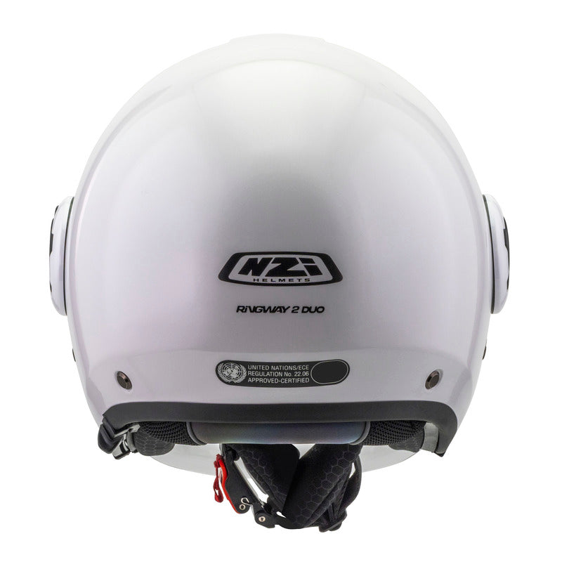 KASK MOTOCYKLOWY NZI RINGWAY 2 DUO WHITE XS
