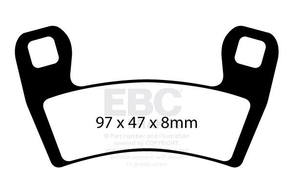 EBC Brakes Klocki hamulcowe EBC SXR657HH Side By Side Race Formula (kpl. na 1 tarcze)