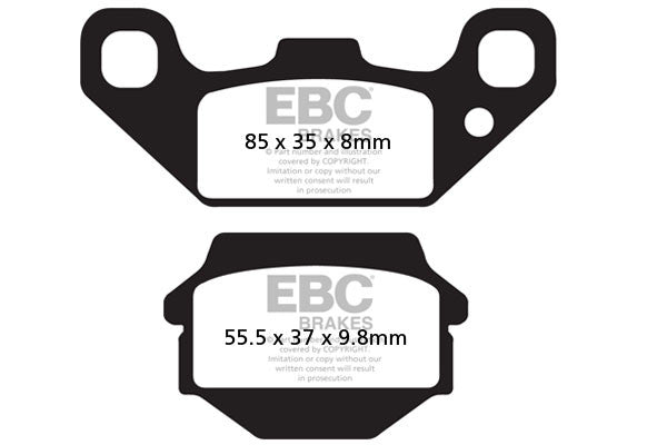 EBC Brakes Klocki hamulcowe EBC FA128TT (kpl. na 1 tarcze)