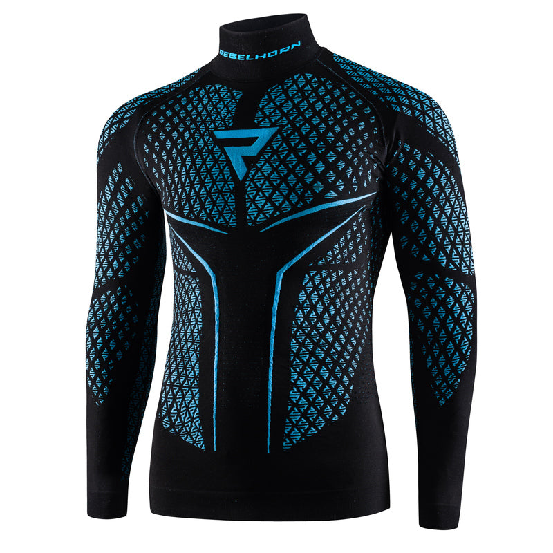 KOSZULKA TERMOAKTYWNA Z DŁUGIM RĘKAWEM REBELHORN THERM 2 BLACK BLUE
