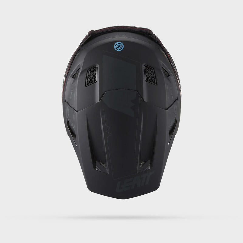 KASK MOTOCYKLOWY Z GOGLAMI LEATT KIT MOTO 7.5 STEALTH BLACK S