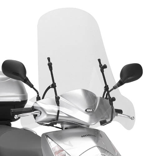 GIVI SZYBA PRZEŹROCZYSTA (66Hx68W) Dylan 125-150 (02 > 07) / Zip 50 2t - 4t (13 > 16) (WYMAGA A185A)