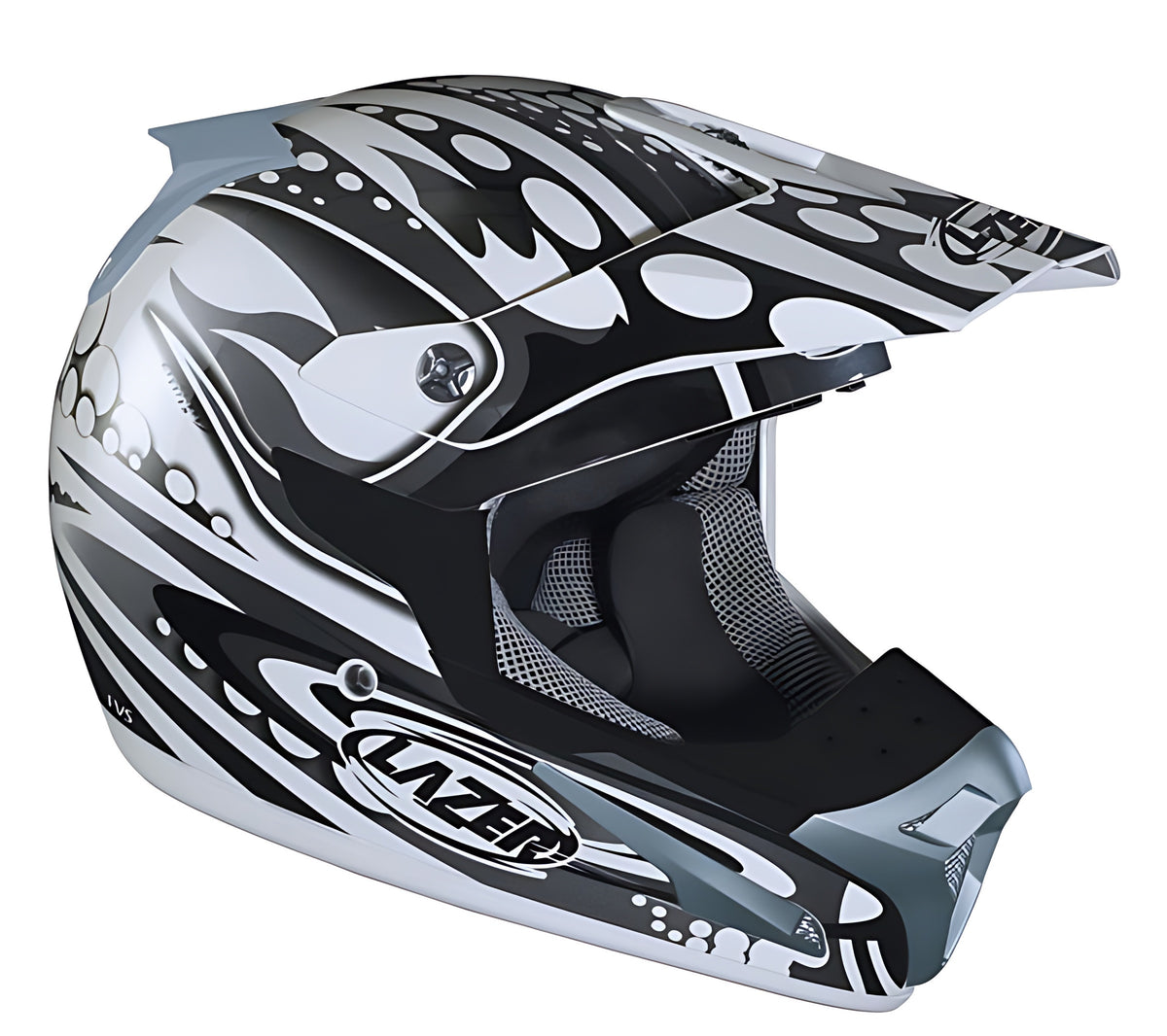 Kask motocyklowy LAZER SMX Bionic biały/szary