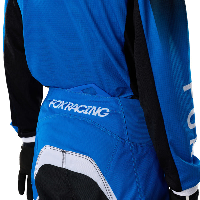 SPODNIE MOTOCYKLOWE JUNIOR FOX 180 FRAME BLUE 24