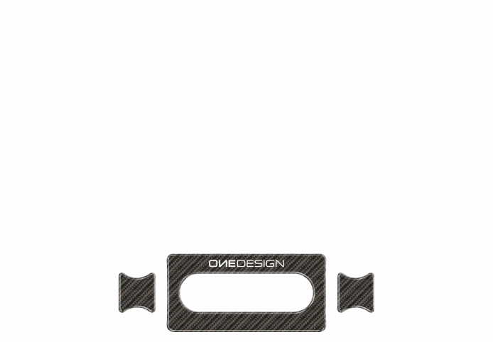 ONEDESIGN Naklejka na półkę kierownicy KAWASAKI ER6N 2007-2008