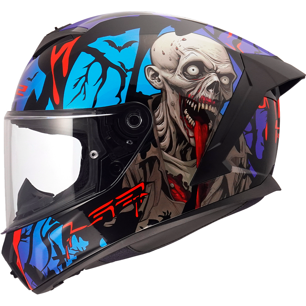 KASK LS2 FF820 RAPID III ZOMBIE II BL.RED BLUE
