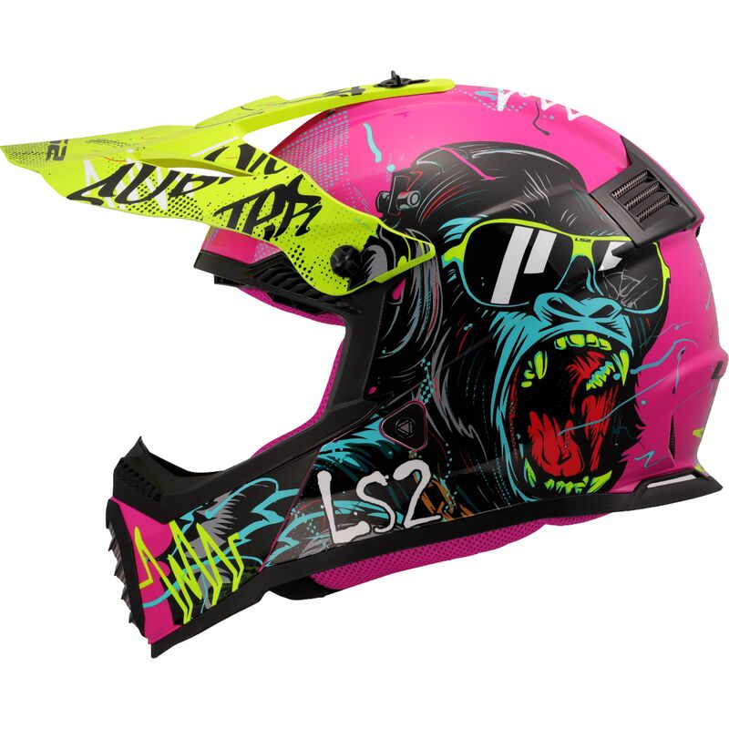 KASK LS2 MX437 FAST II MINI GORILLA-06 BLK LINER