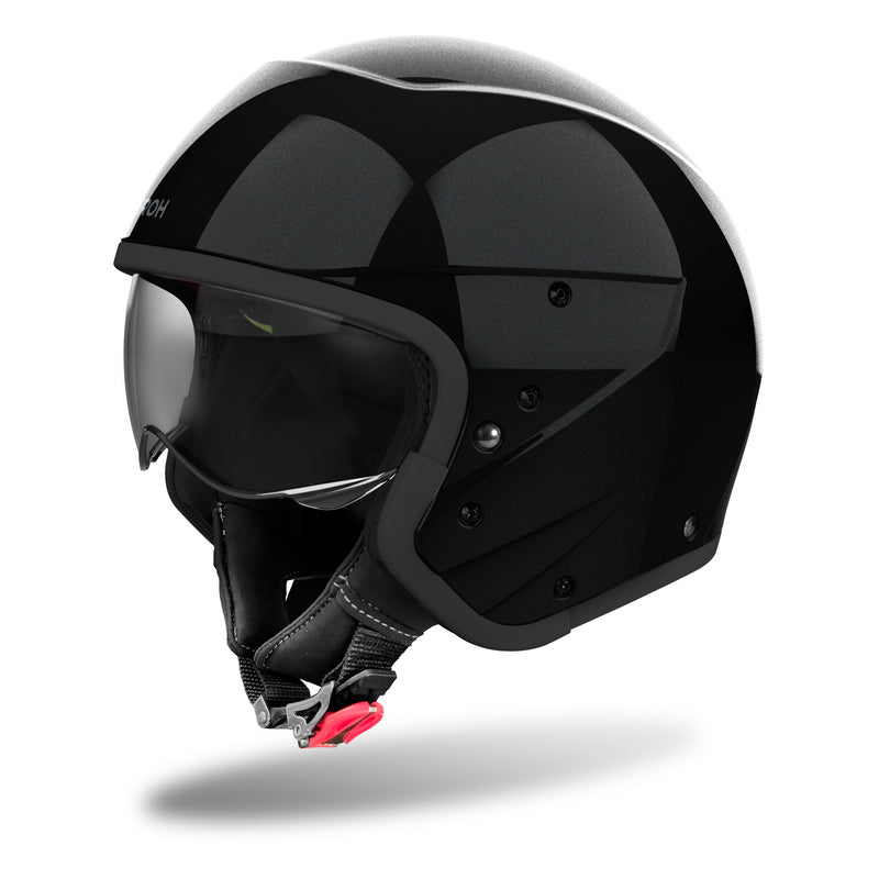 KASK MOTOCYKLOWY AIROH J110 COLOR BLACK GLITTER – zdjęcie 4
