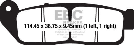 EBC Brakes Klocki hamulcowe EBC FA672V V-PAD (kpl. na 1 tarcze)
