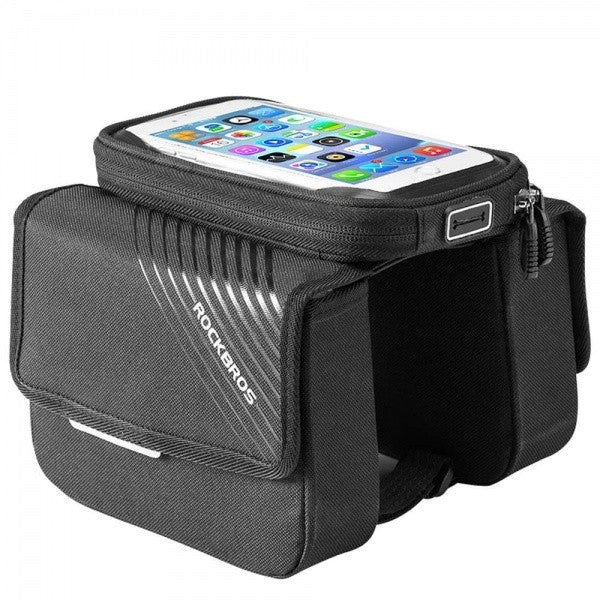 Sakwa, torba rowerowa na ramę z pokrowcem na telefon do 6,7" 1,5 L ROCKBROS 030-60BK
