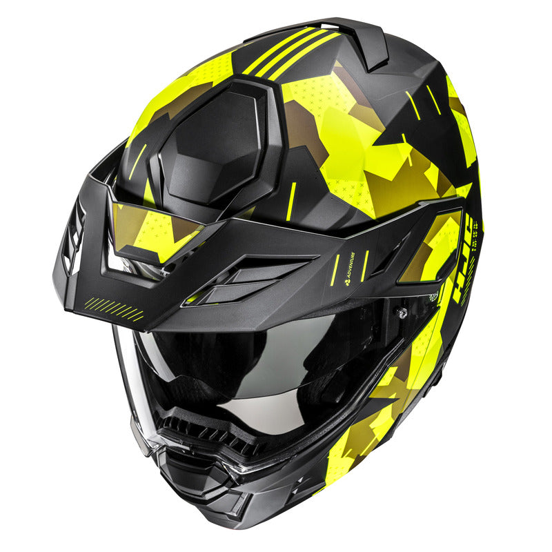KASK MOTOCYKLOWY HJC I80 ROKI BLACK YELLOW