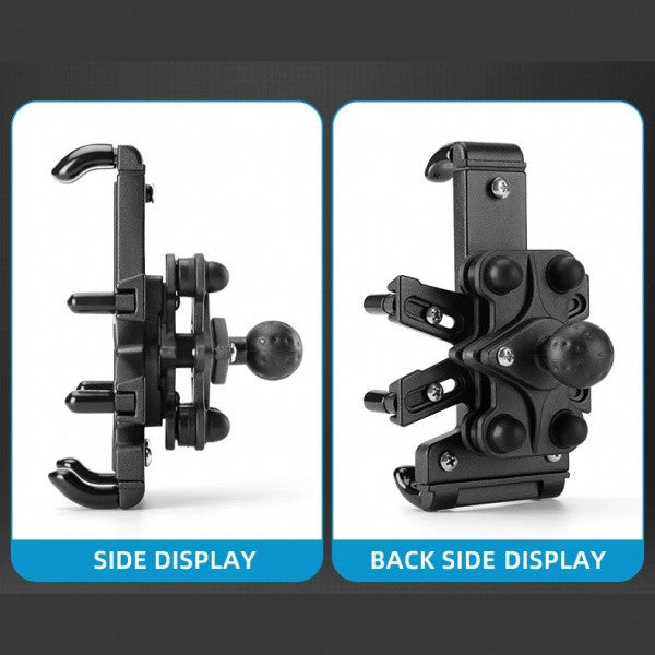 Uchwyt motocyklowy na lusterko, uchwyt na telefon Heavy Duty z absorpcją drgań ROCKBROS (25210024002) metalowy