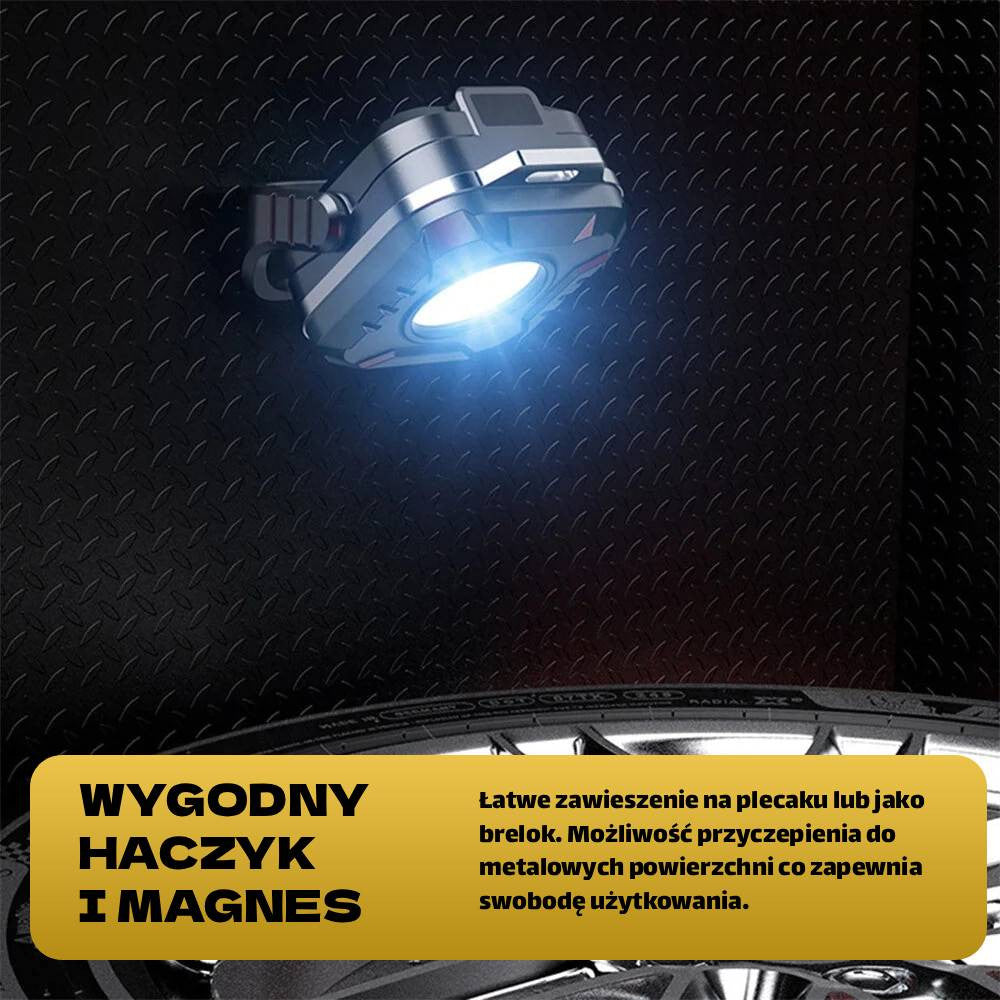 ROXAR TECH Lampka robocza/sygnalizacyjna LED 500 LM magnetyczna, warsztatowa, latarka ROXAR