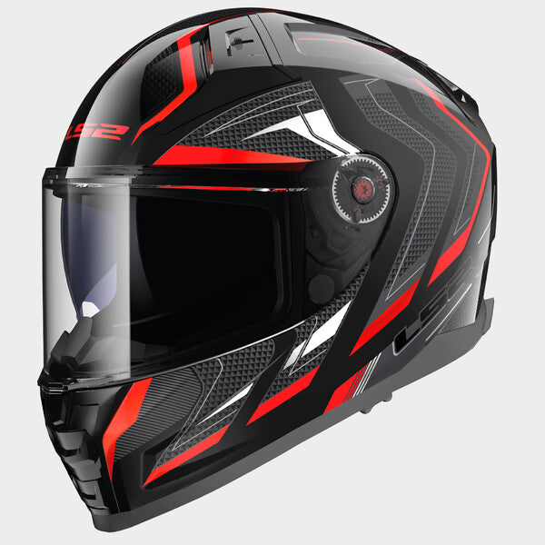 KASK LS2 FF811 VECTOR II ALIZER BLACK RED-06