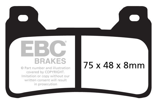 EBC Brakes Klocki hamulcowe EBC GPFAX390HH torowe/profesjonalne (kpl. na 1 tarcze)