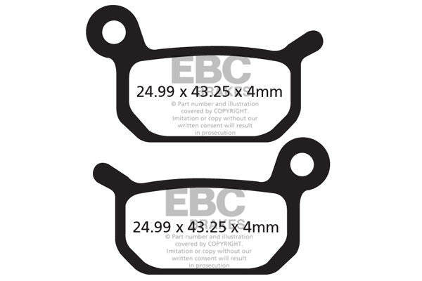 CFA325HH - Klocki hamulcowe rowerowe (spiekane) EBC Brakes