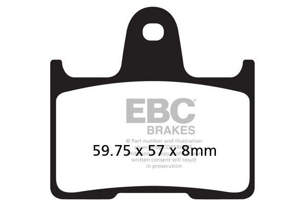 EBC Brakes Klocki hamulcowe EBC FA254HH wzmacniane (kpl. na 1 tarcze)