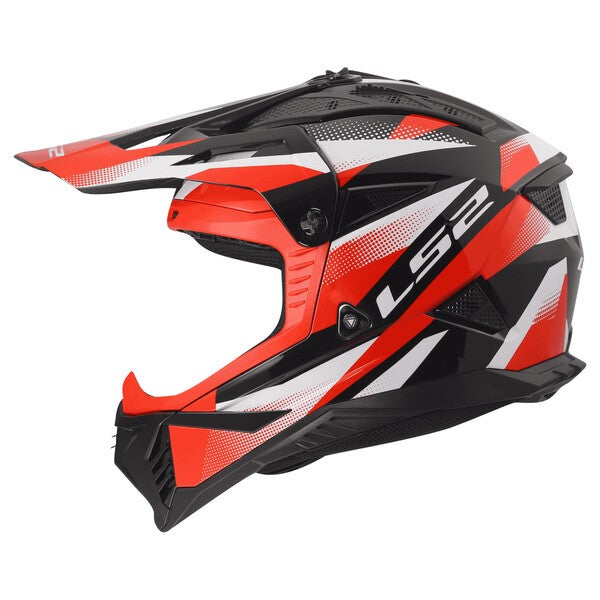 KASK LS2 MX708 FAST II FORT BLACK RED