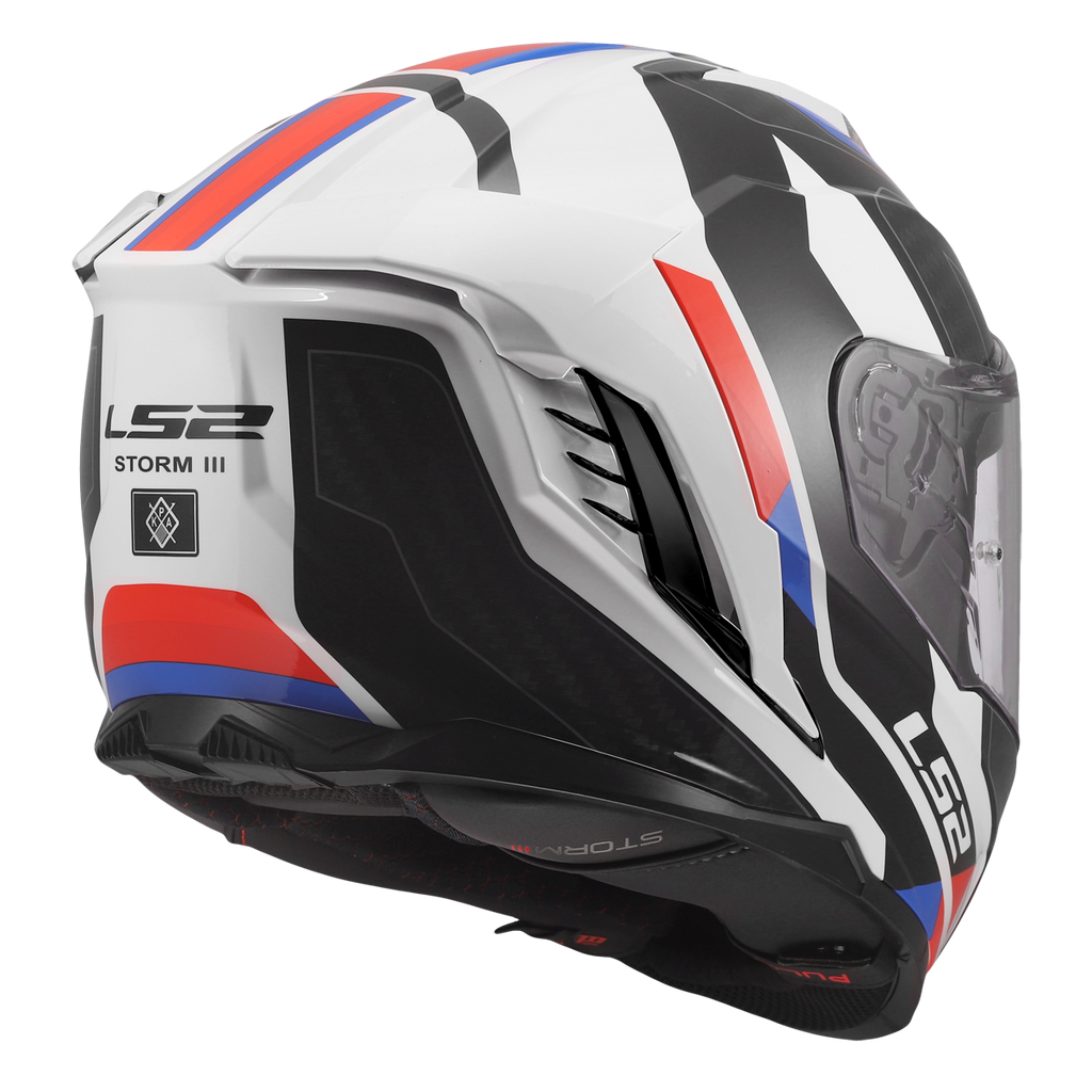KASK LS2 FF818 STORM III SPORTY WHITE BLUE RED