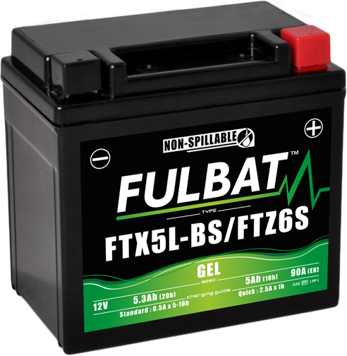 Akumulator FULBAT FUL GEL - FTX5L-BS / FTZ6S / YTX5L-BS / YTZ6S (Żelowy, bezobsługowy)
