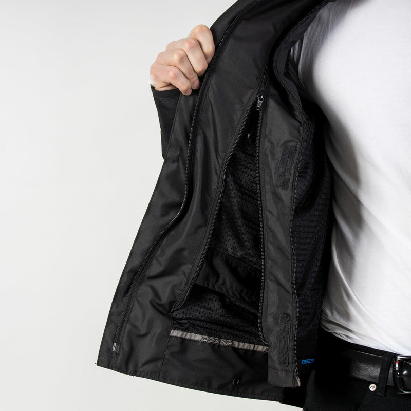 KURTKA MOTOCYKLOWA TEKSTYLNA OZONE SAHARA BLACK