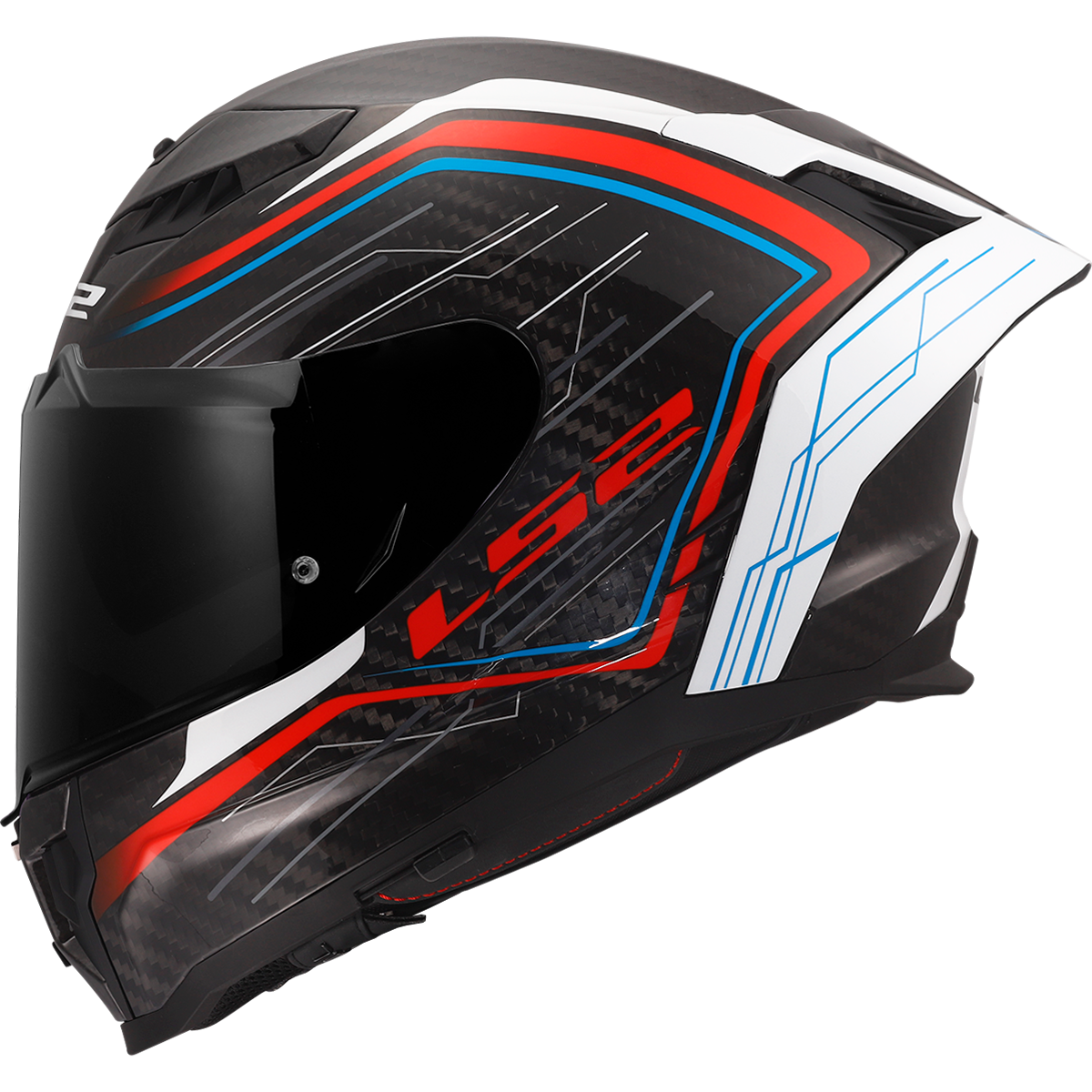 KASK LS2 FF807 DRAGON SUBIC WHITE BLUE RED