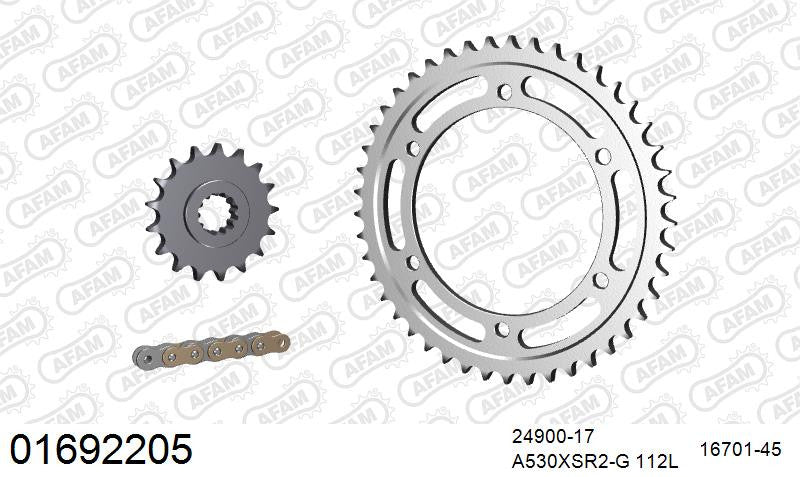 Zestaw napędowy AFAM do KAWASAKI GPZ 1100 E1,E2,E3,E4,E, GPZ 1100 ABS F1,F,F