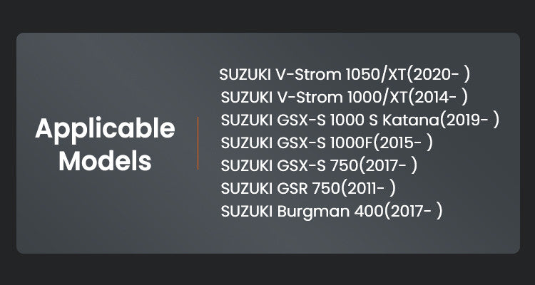 LOBOO Nakładka na stopkę boczną, aluminiowa do SUZUKI V-Strom 1050/XT, V-Strom 1000/XT, GSX-S 1000F, GSX-S 750, GSR 750